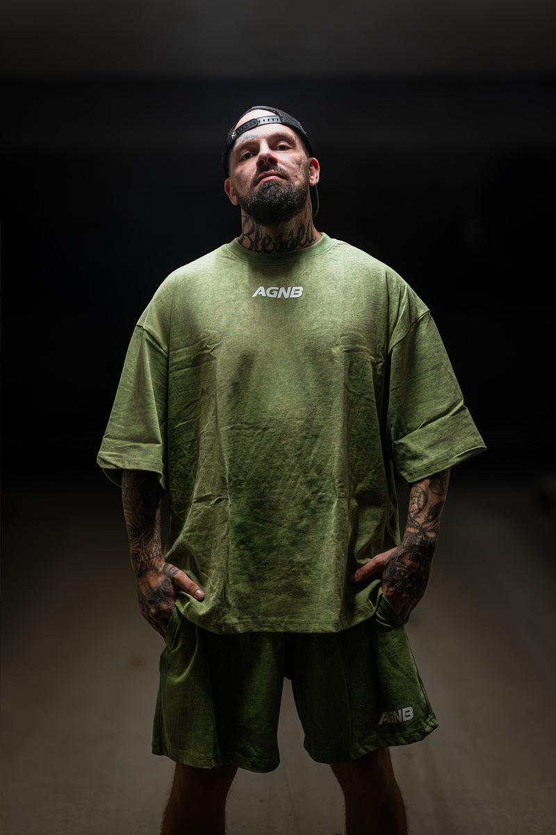 AGNB Men’s Oversized T-Shirt – Green Washed