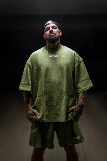 AGNB Men’s Oversized T-Shirt – Green Washed